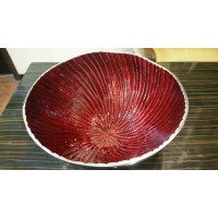 Red Metal Bowl